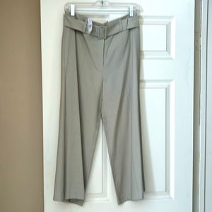 Ann Taylor Wide Leg High Rise Ankle Pants in Soft Sage. Size 4. NWT.